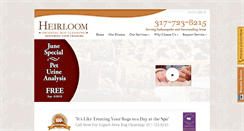 Desktop Screenshot of heirloomrugcleaning.com