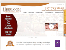 Tablet Screenshot of heirloomrugcleaning.com